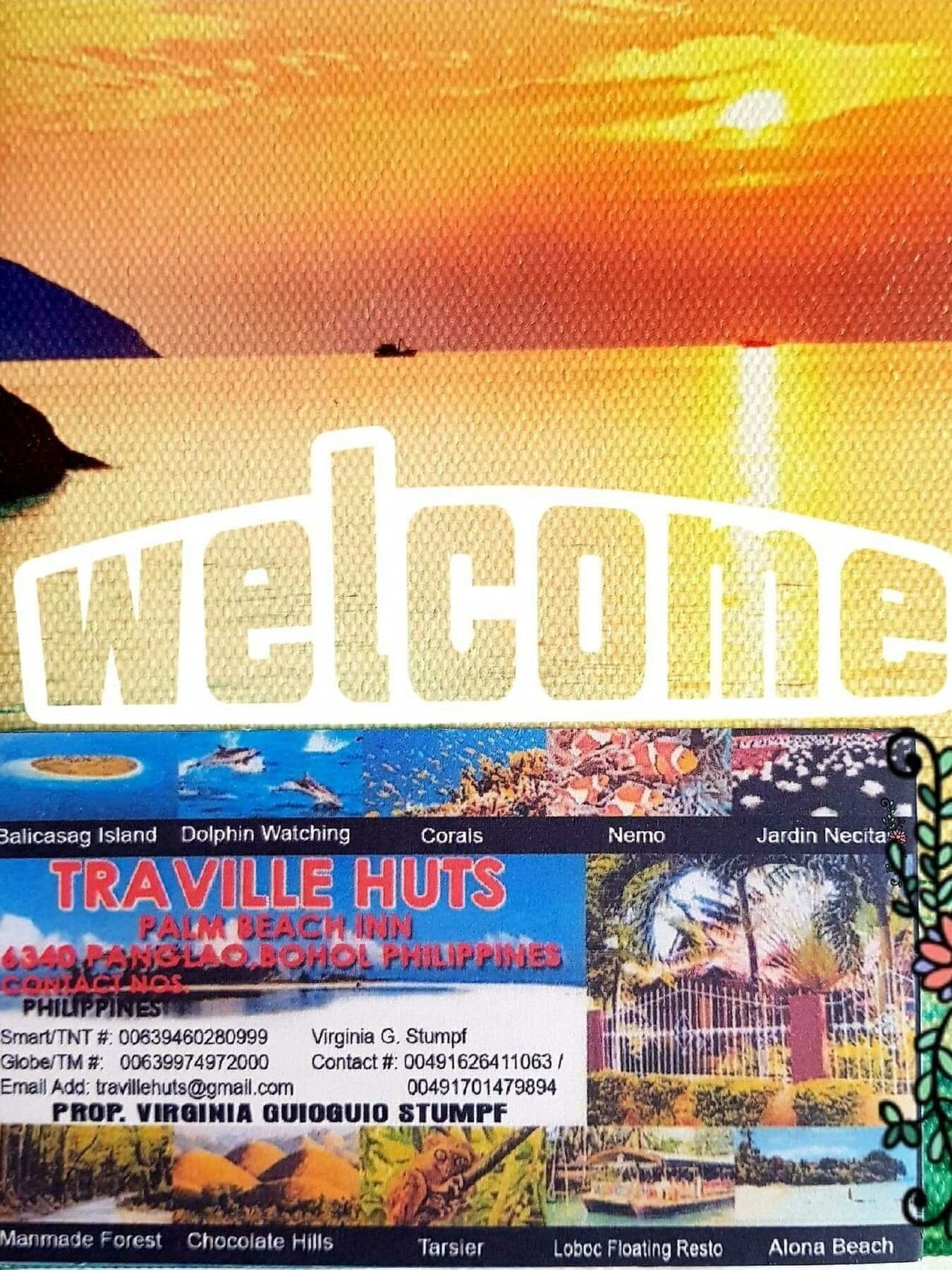 Traville Huts Palm Beach Inn Панглао Екстериор снимка