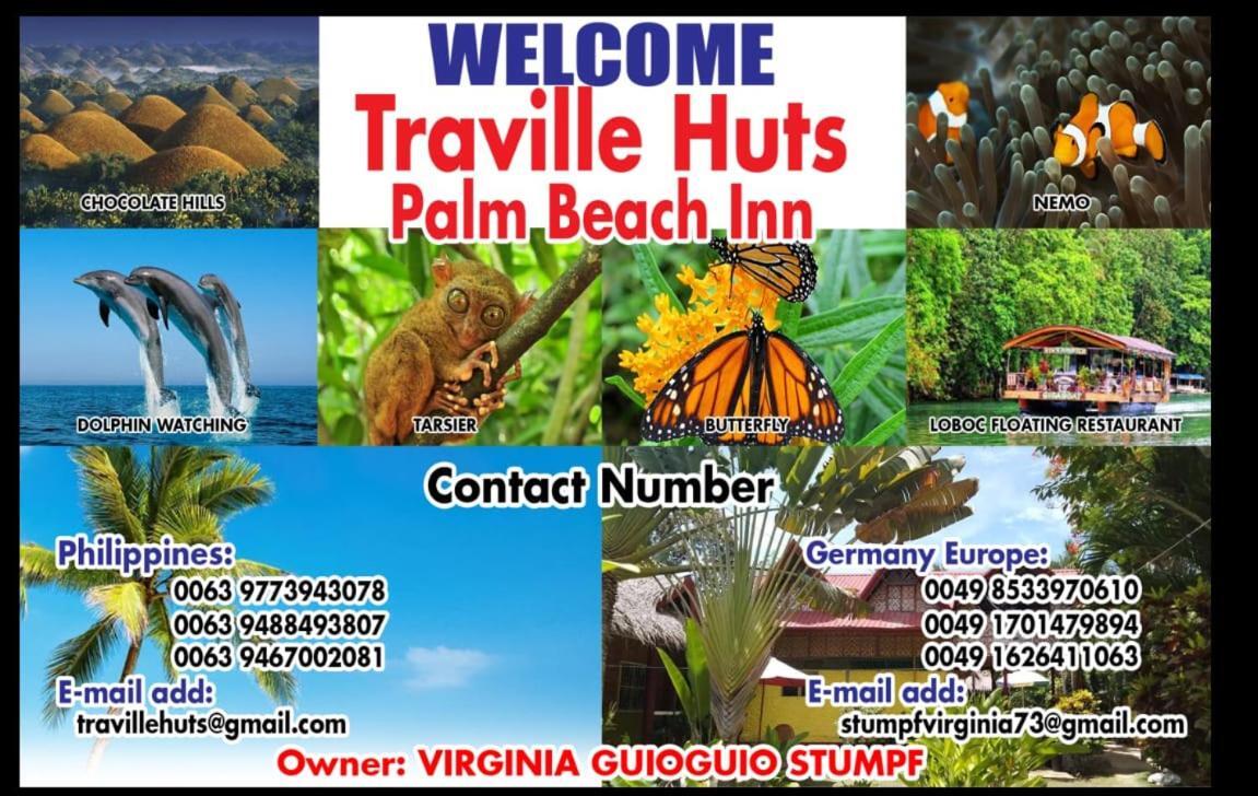 Traville Huts Palm Beach Inn Панглао Екстериор снимка